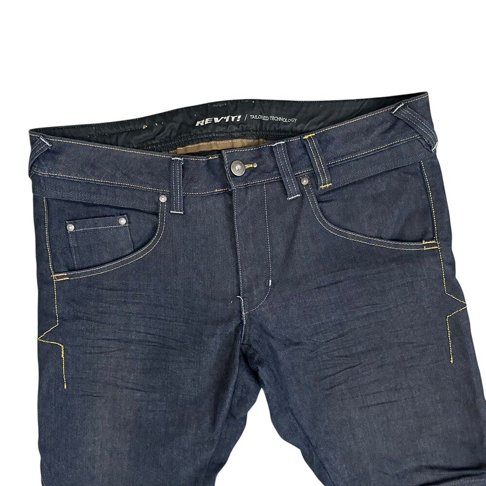 REV'IT! Campo Cordura Denim Motorcycle Riding Jeans  Blue Men’s 39x32 No Pads - Picture 4 of 12